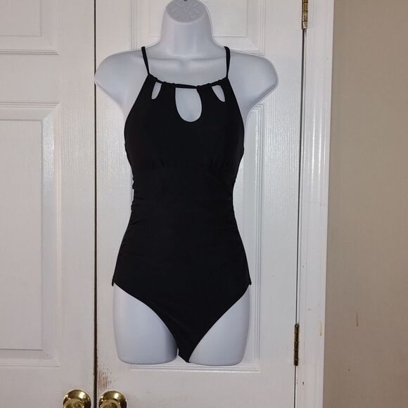 Women's One Piece Swimsuit Halter Tummy Control Multiway Swimwear Bathing Suit - Picture 1 of 9